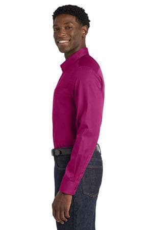 Image for Port Authority Long Sleeve SuperPro React Twill Shirt. W808