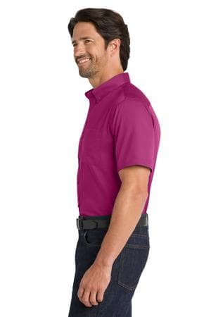 Image for Port Authority Short Sleeve SuperPro React Twill Shirt. W809