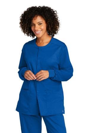 Image for Wink Unisex WorkFlex Snap-Front Scrub Jacket WW3080