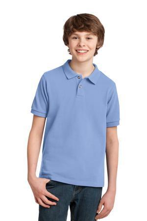 Image for DISCONTINUED Port Authority Youth Heavyweight Cotton Pique Polo. Y420