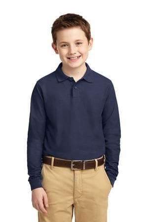 Image for Port Authority Youth Long Sleeve Silk Touch Polo. Y500LS