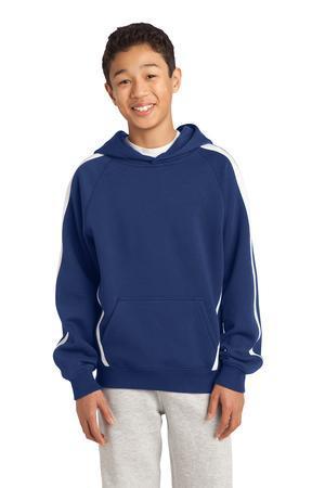 Image for DISCONTINUED Sport-Tek Youth Sleeve Stripe Pullover Hooded Sweatshirt. YST265