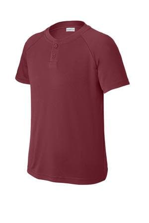 Image for Sport-Tek Youth PosiCharge Competitor 2-Button Henley YST359