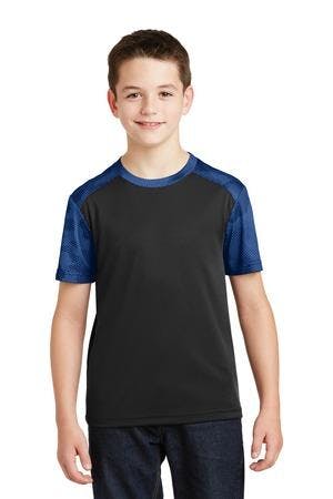 Image for DISCONTINUED Sport-Tek Youth CamoHex Colorblock Tee. YST371