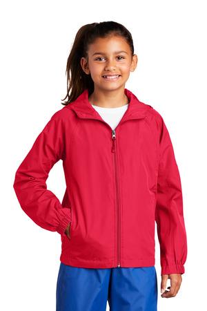 Image for Sport-Tek Youth Hooded Raglan Jacket. YST73