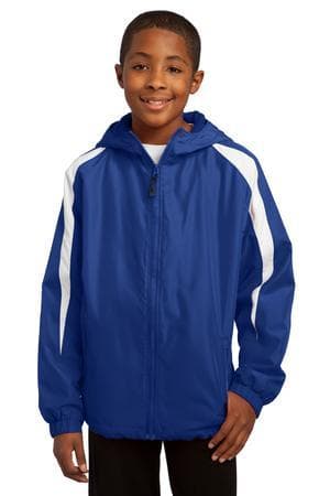 Image for Sport-Tek Youth Fleece-Lined Colorblock Jacket. YST81