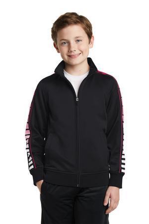 Image for DISCONTINUED Sport-Tek Youth Dot Sublimation Tricot Track Jacket. YST93