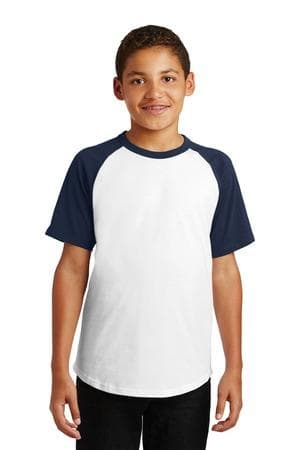 Image for Sport-Tek Youth Short Sleeve Colorblock Raglan Jersey. YT201