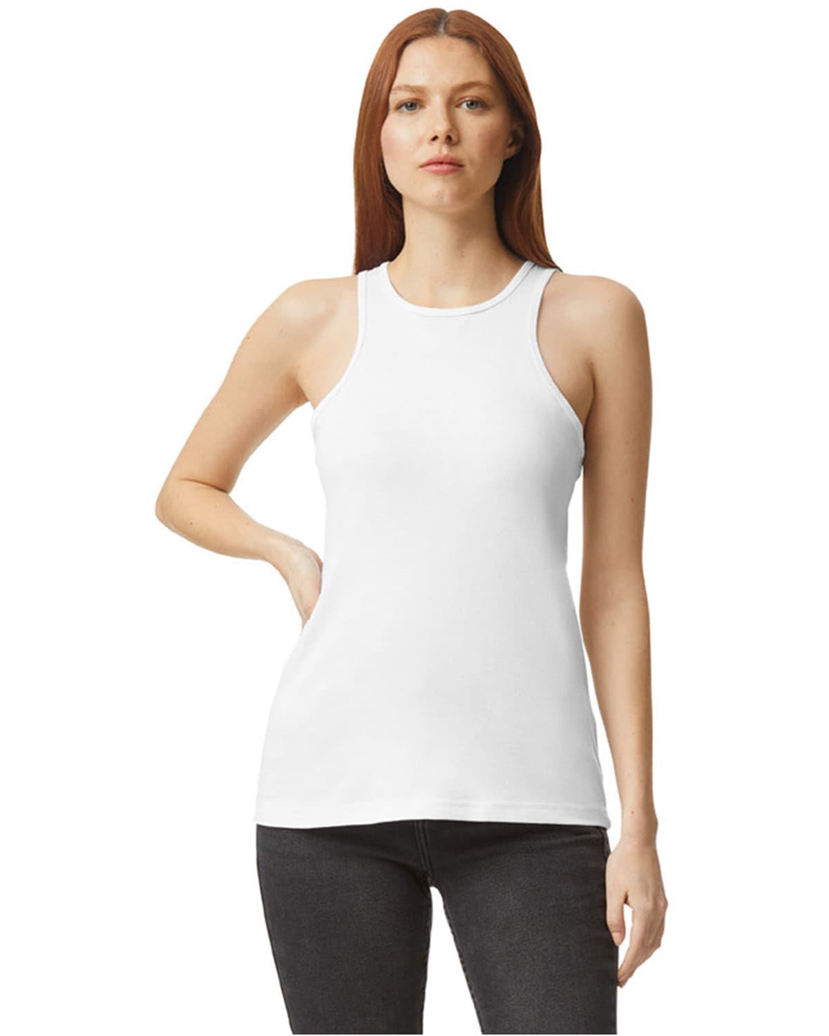 Image for Ladies' CVC Racerneck Tank