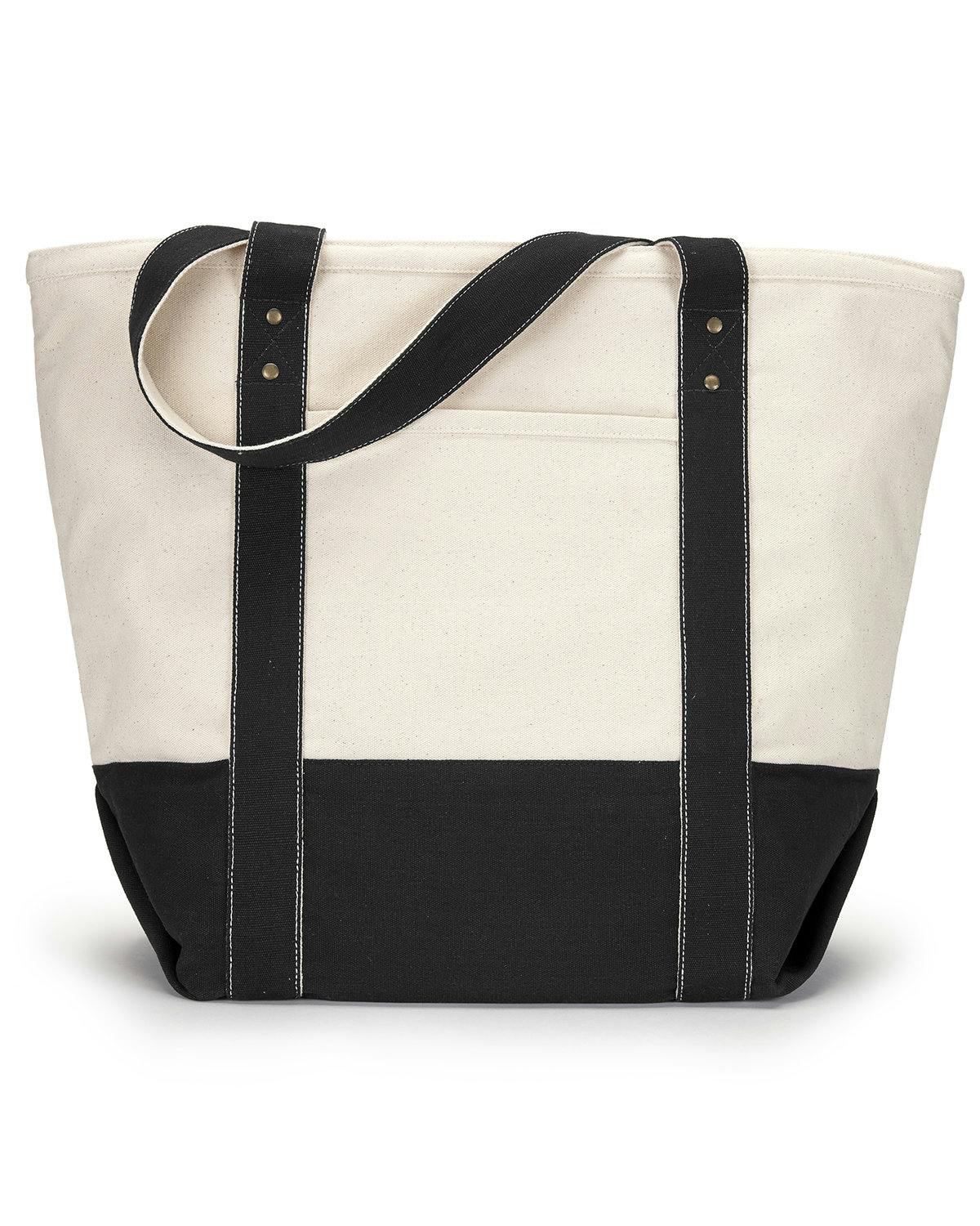 Image for Seaside Zippered Cotton Tote