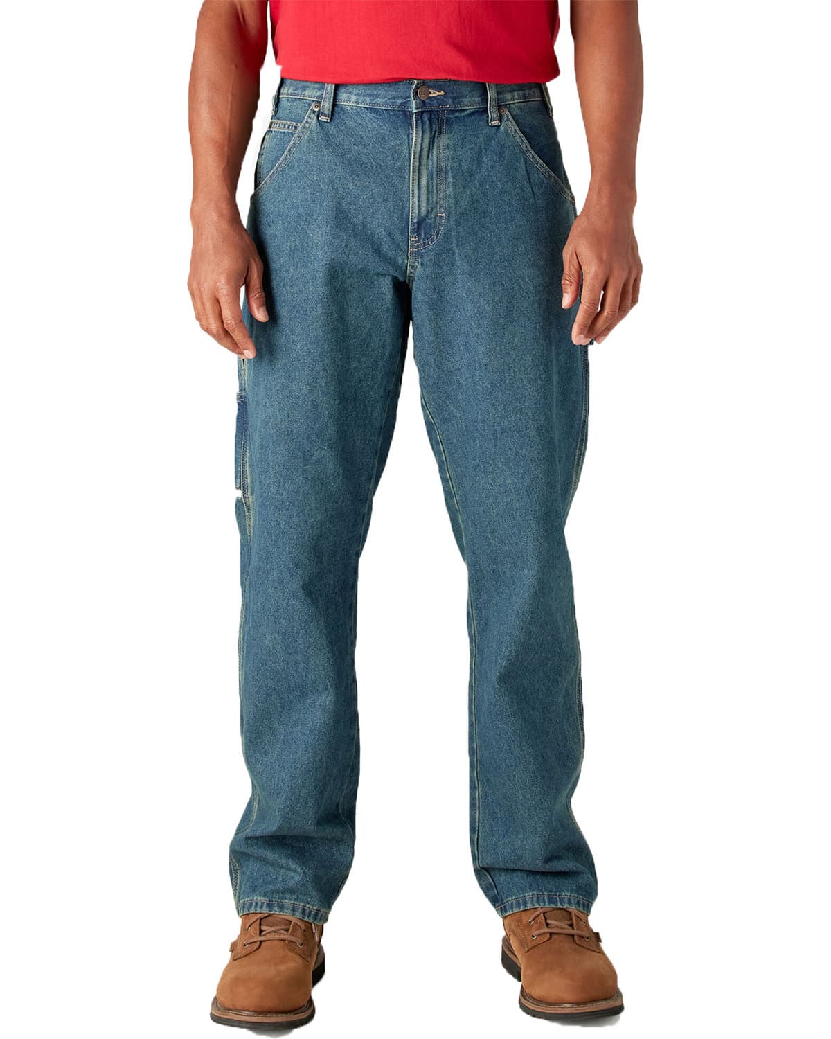 Image for Unisex Relaxed Fit Stonewashed Carpenter Denim Jean Pant