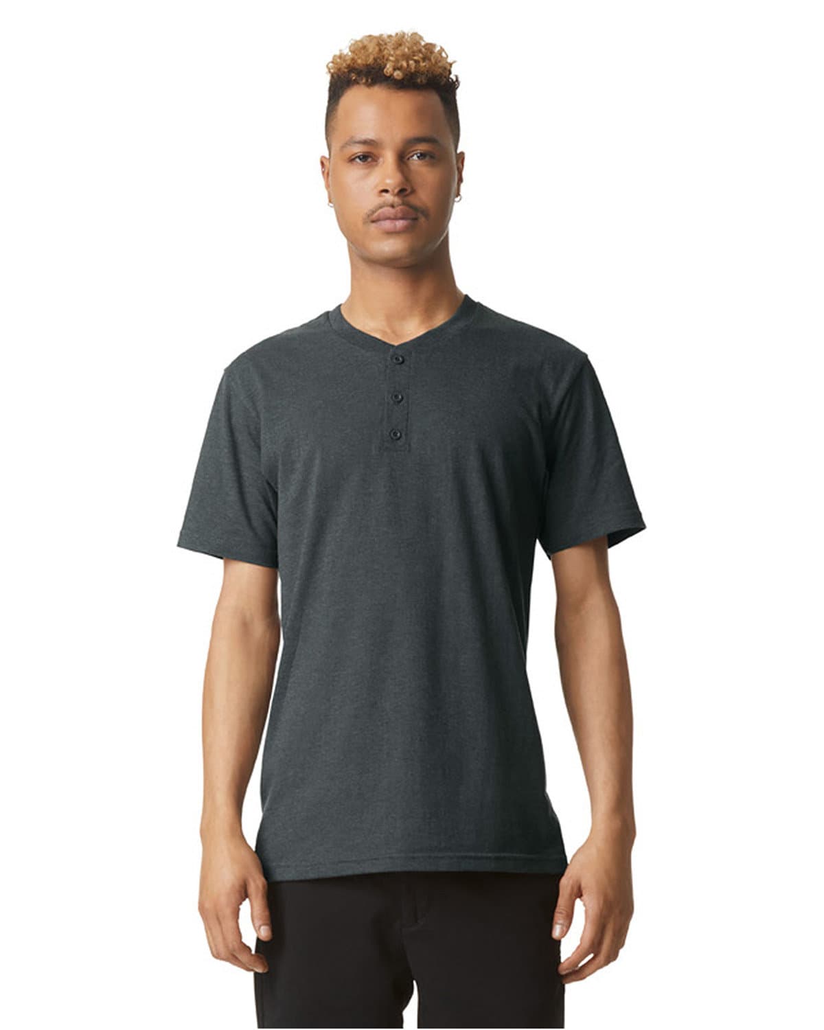 Image for Unisex CVC Henley T-Shirt