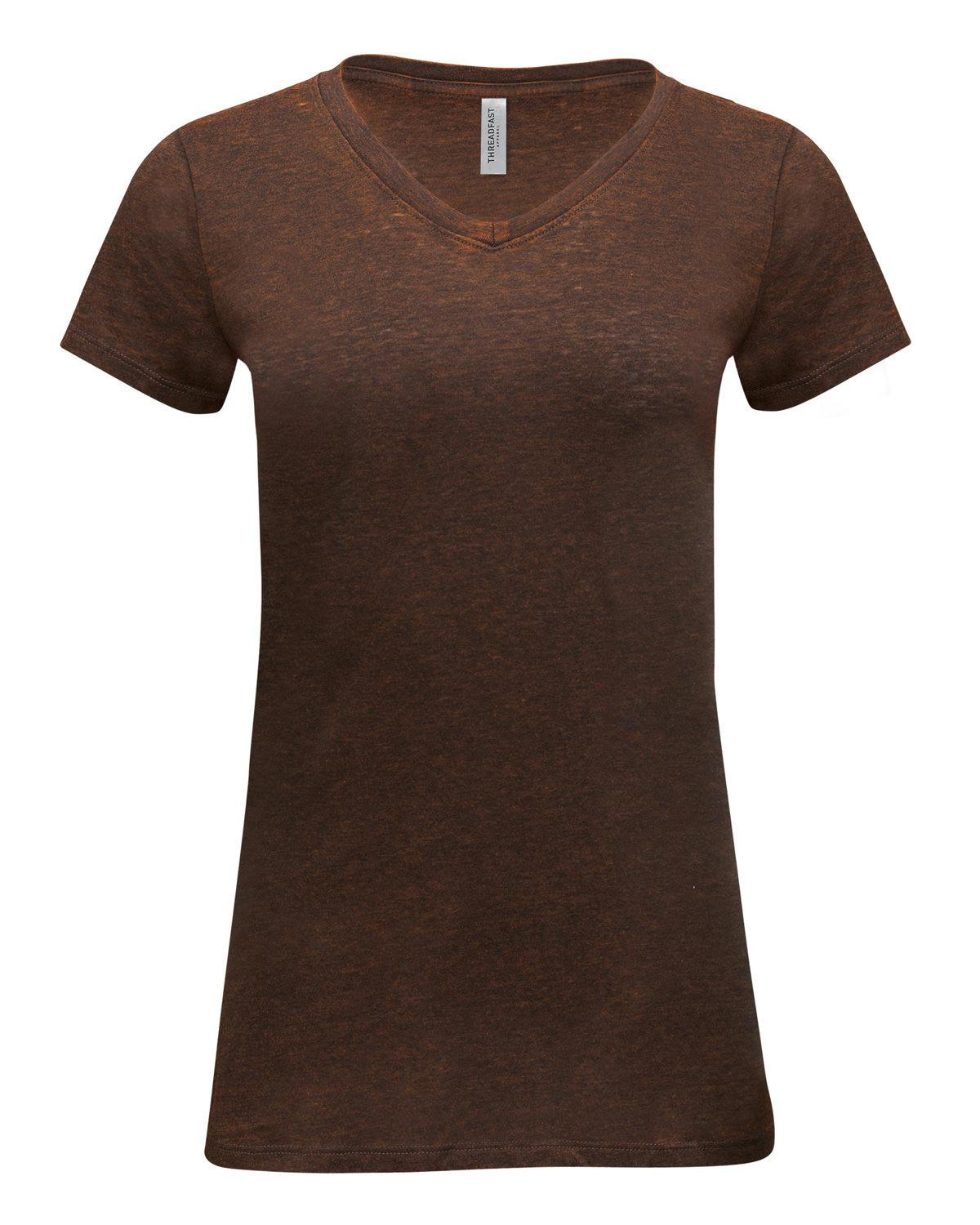 Image for Ladies' Cross Dye Short-Sleeve V-Neck T-Shirt
