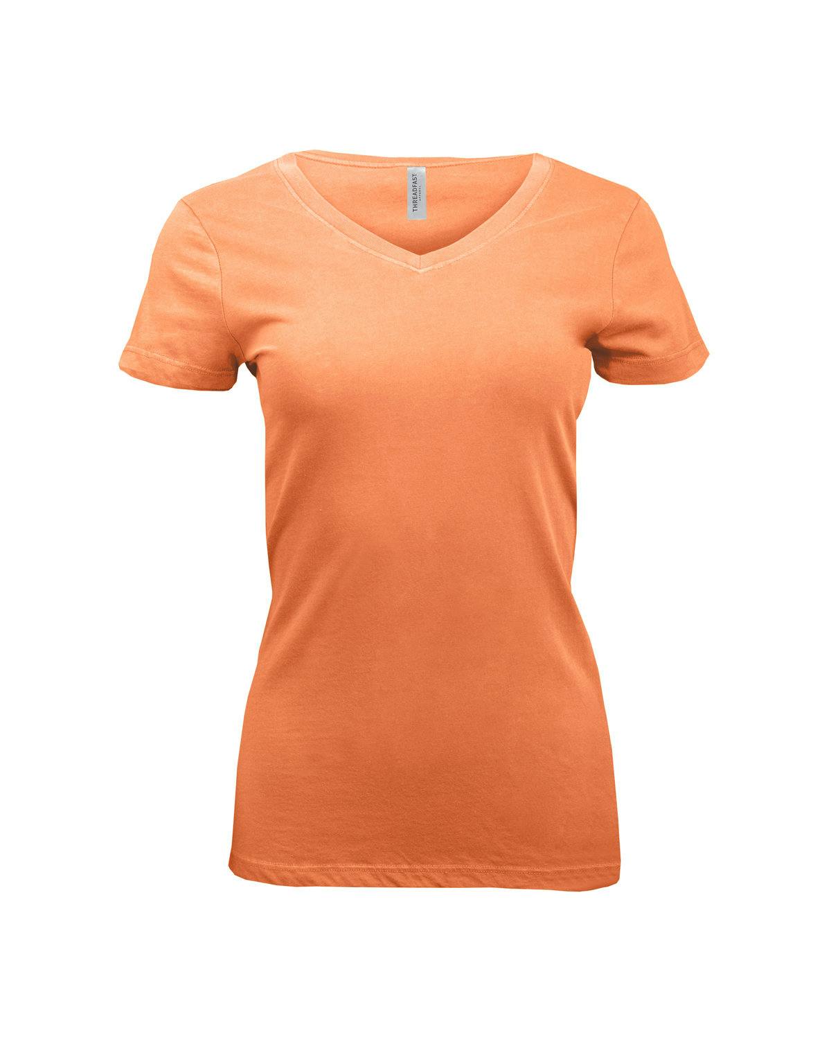 Image for Ladies' Pigment-Dye Short-Sleeve V-Neck T-Shirt