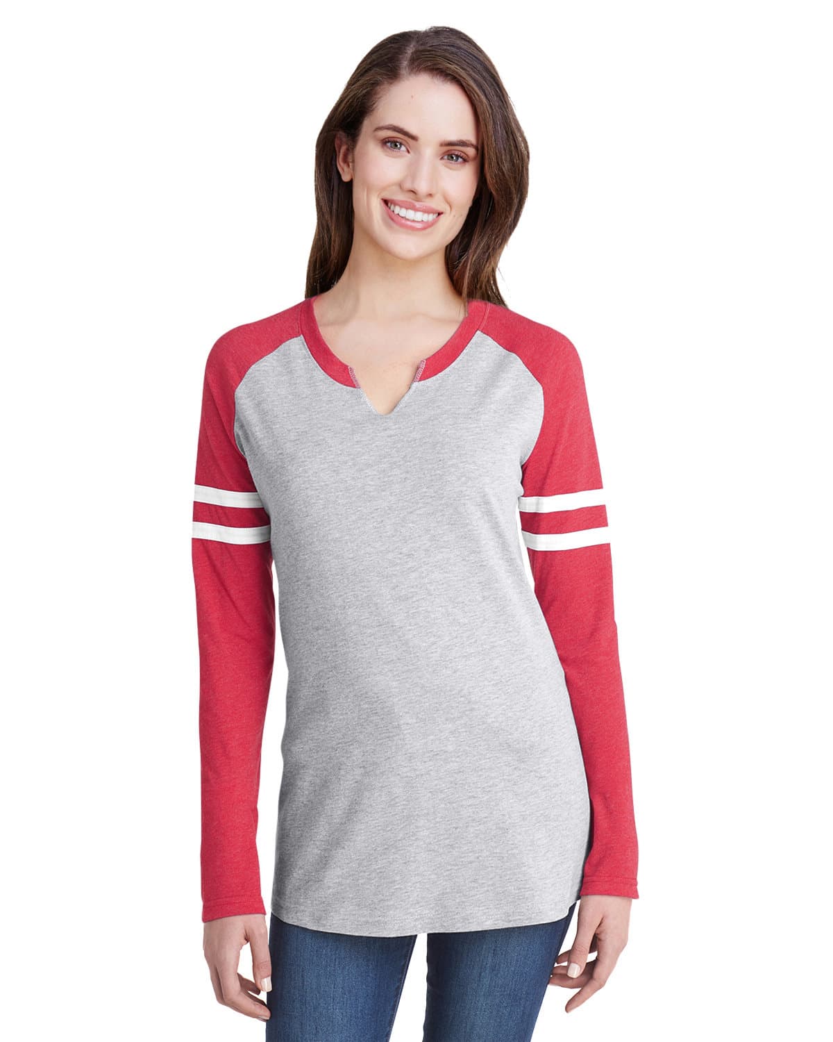 Image for Ladies' Gameday Mash-Up Long Sleeve Fine Jersey T-Shirt