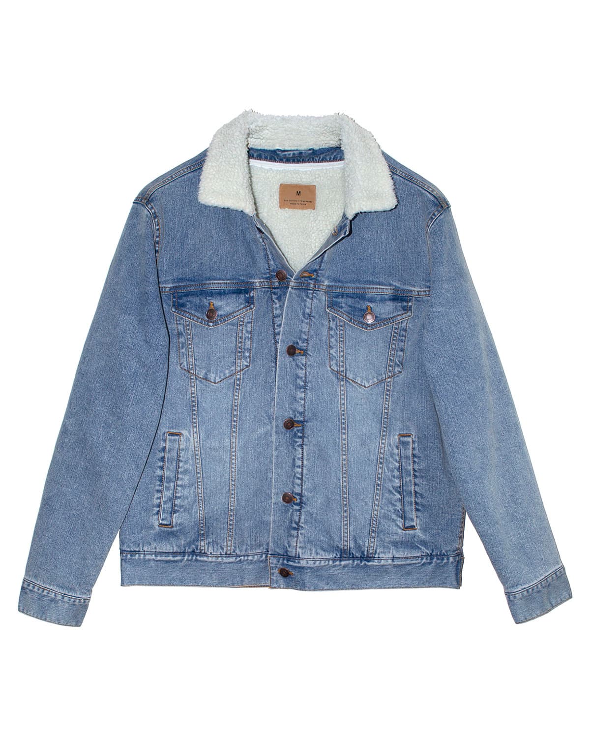 Image for Unisex Sherpa-Lined Denim Jacket