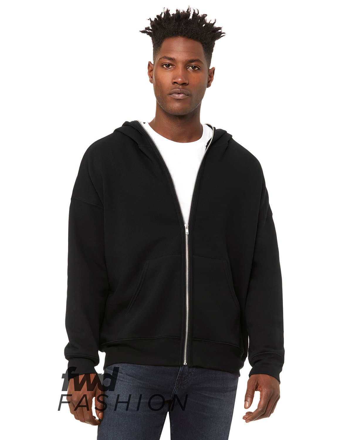 Image for FWD Fashion Unisex Full-Zip Fleece with Zippered Hood