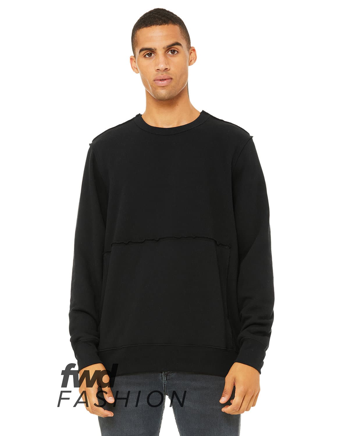 Image for FWD Fashion Unisex Raw Seam Crewneck Pullover