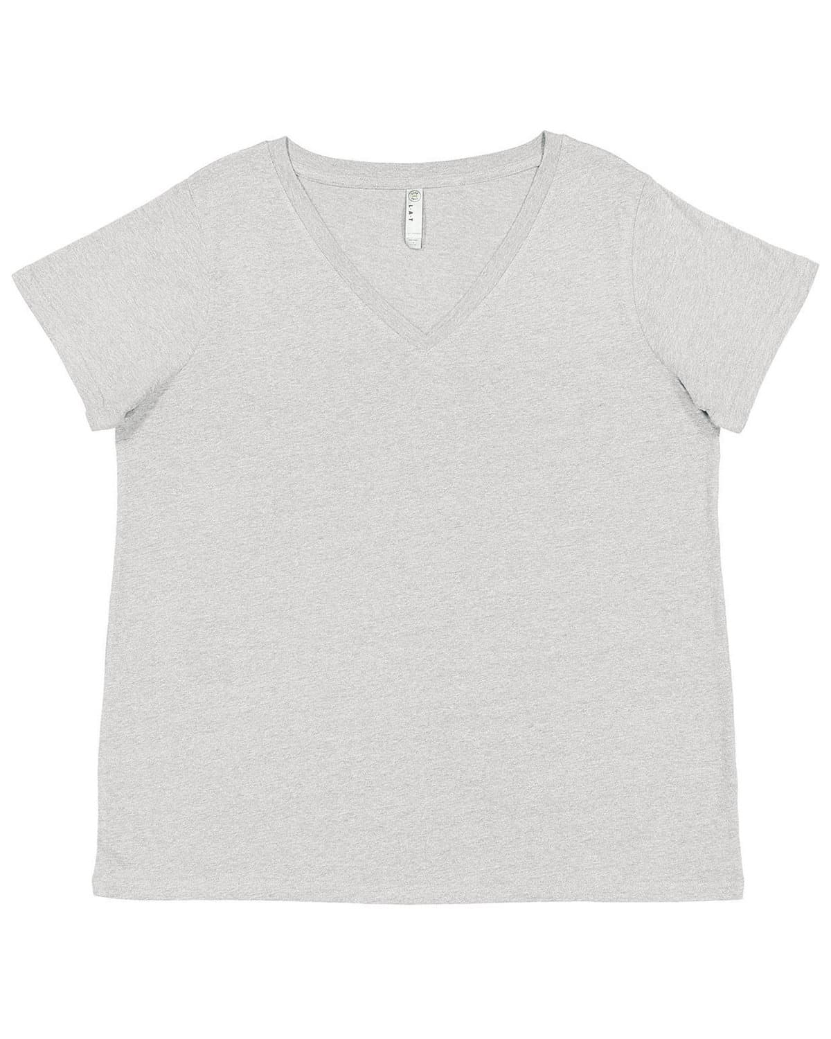 Image for Ladies' Curvy V-Neck Fine Jersey T-Shirt