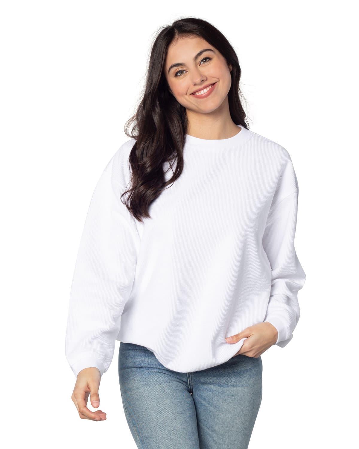 Image for Ladies' Corded Crew Sweatshirt