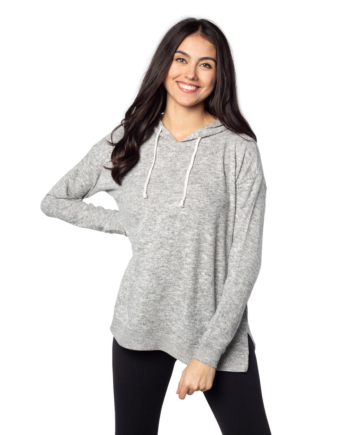 Image for Ladies' Cozy Tunic Hooded Sweatshirt