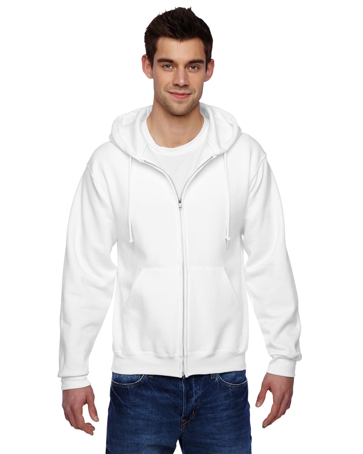 Image for Adult Super Sweats® NuBlend® Fleece Full-Zip Hooded Sweatshirt