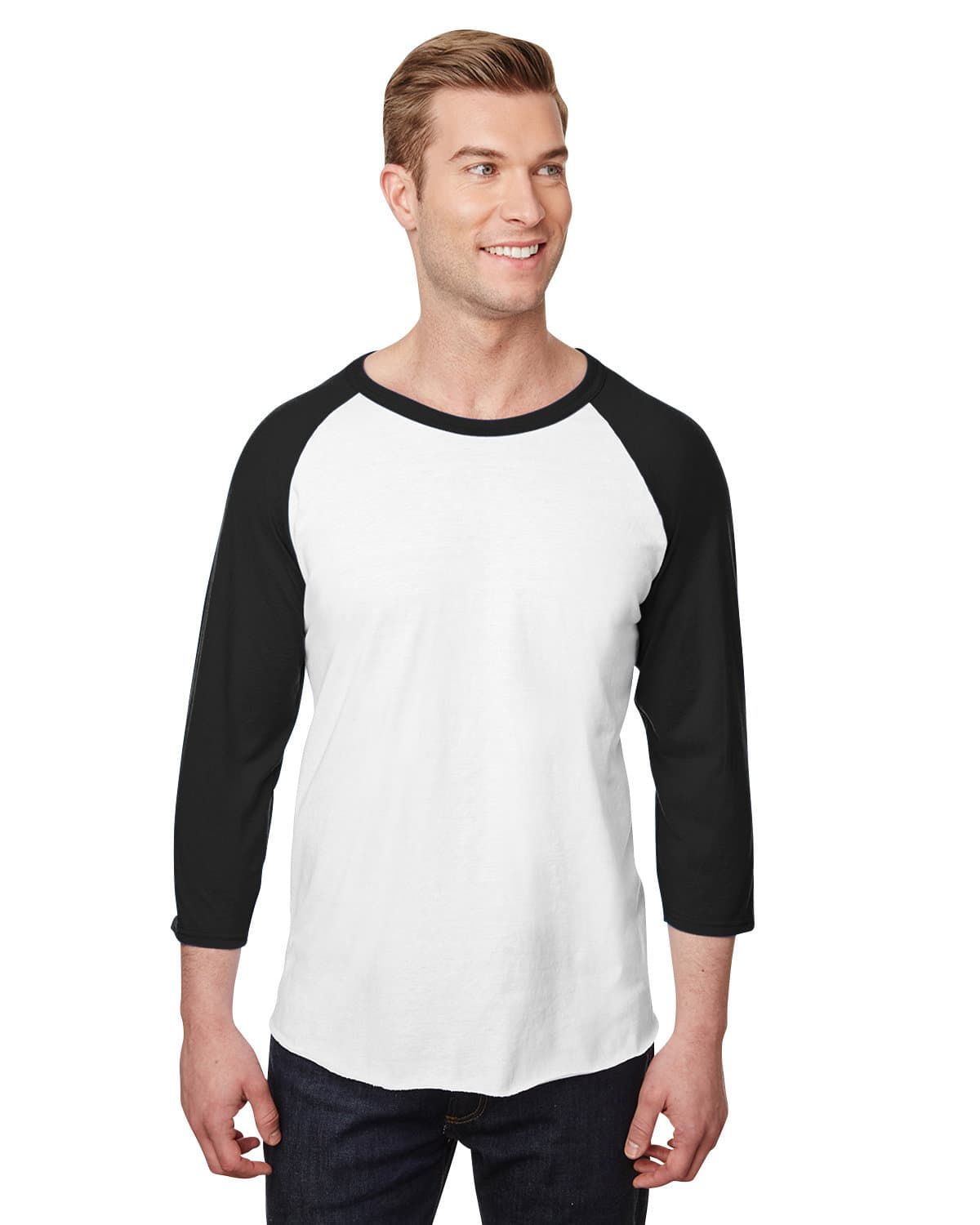 Image for Unisex Three-Quarter Sleeve Raglan T-Shirt