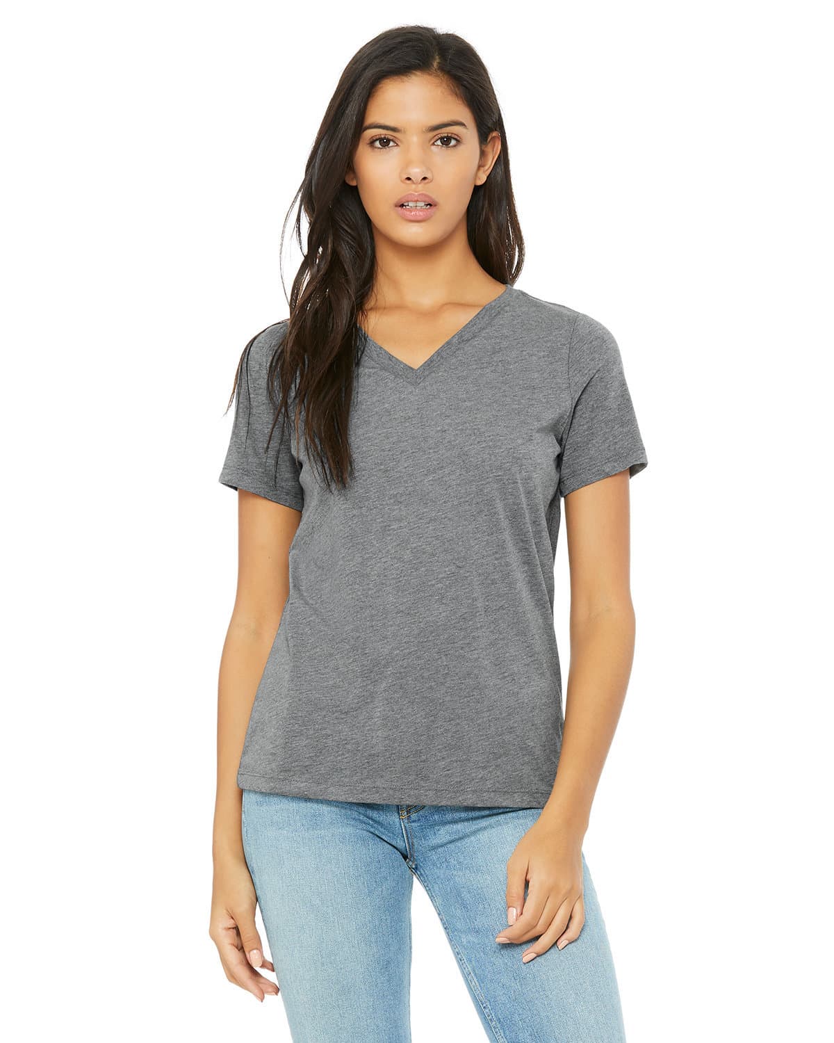 Image for Ladies' Relaxed Triblend V-Neck T-Shirt