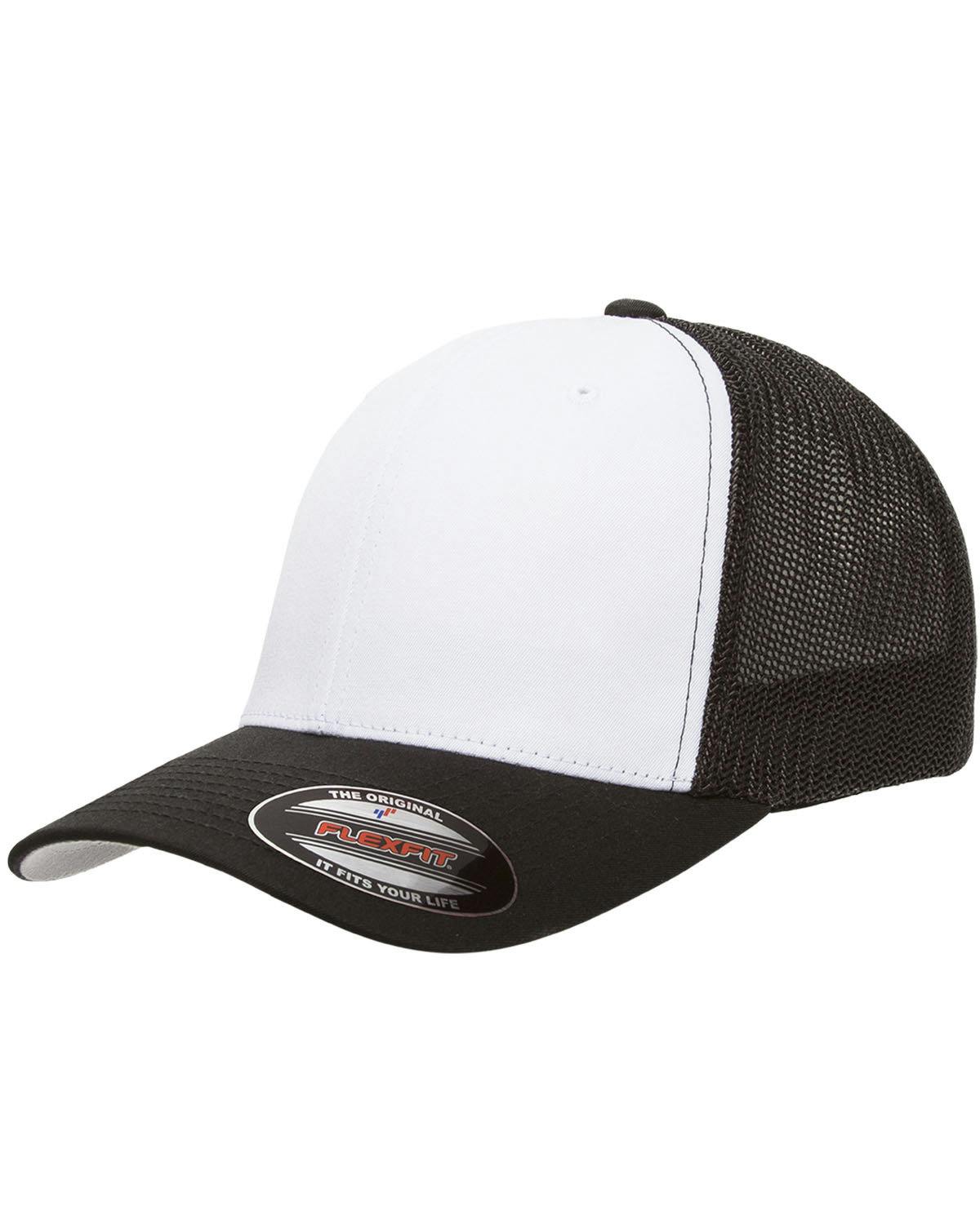 Image for Flexfit Trucker Mesh with White Front Panels Cap