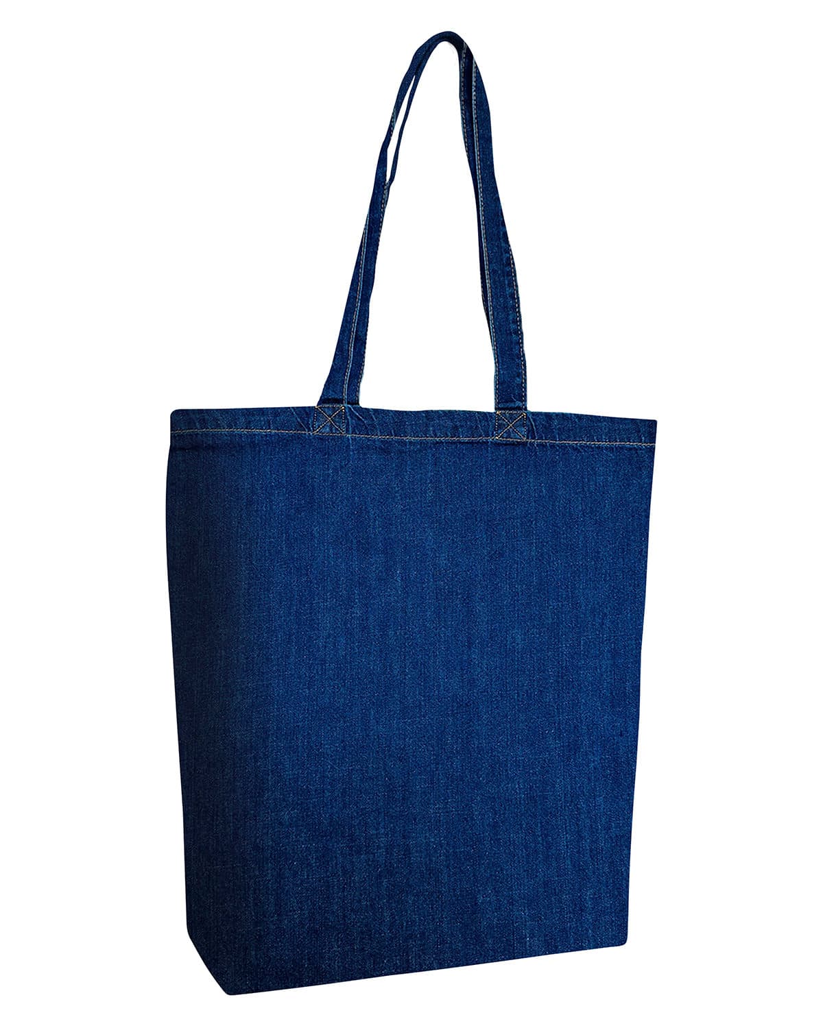 Image for Cotton Denim Gusseted Tote Bag