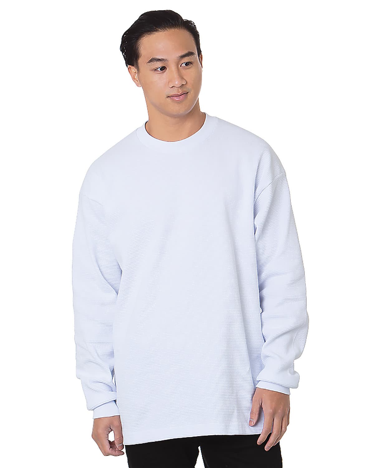 Image for Men's USA Made Heavyweight Waffle Knit Long-Sleeve Thermal Shirt