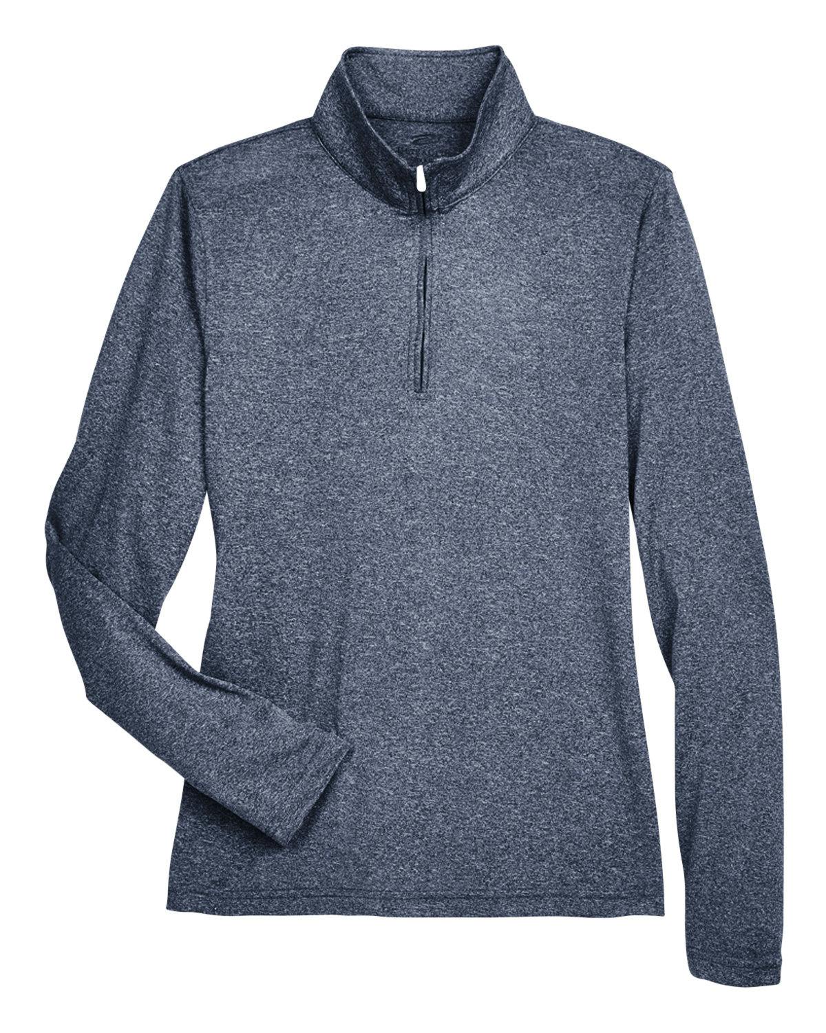 Image for Ladies' Cool & Dry Heathered Performance Quarter-Zip