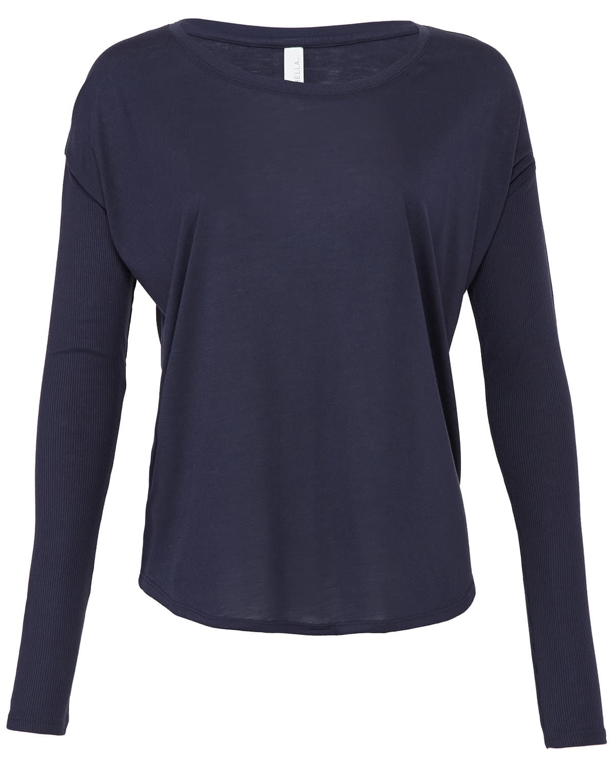 Image for Ladies' Flowy Long-Sleeve T-Shirt with 2x1 Sleeves