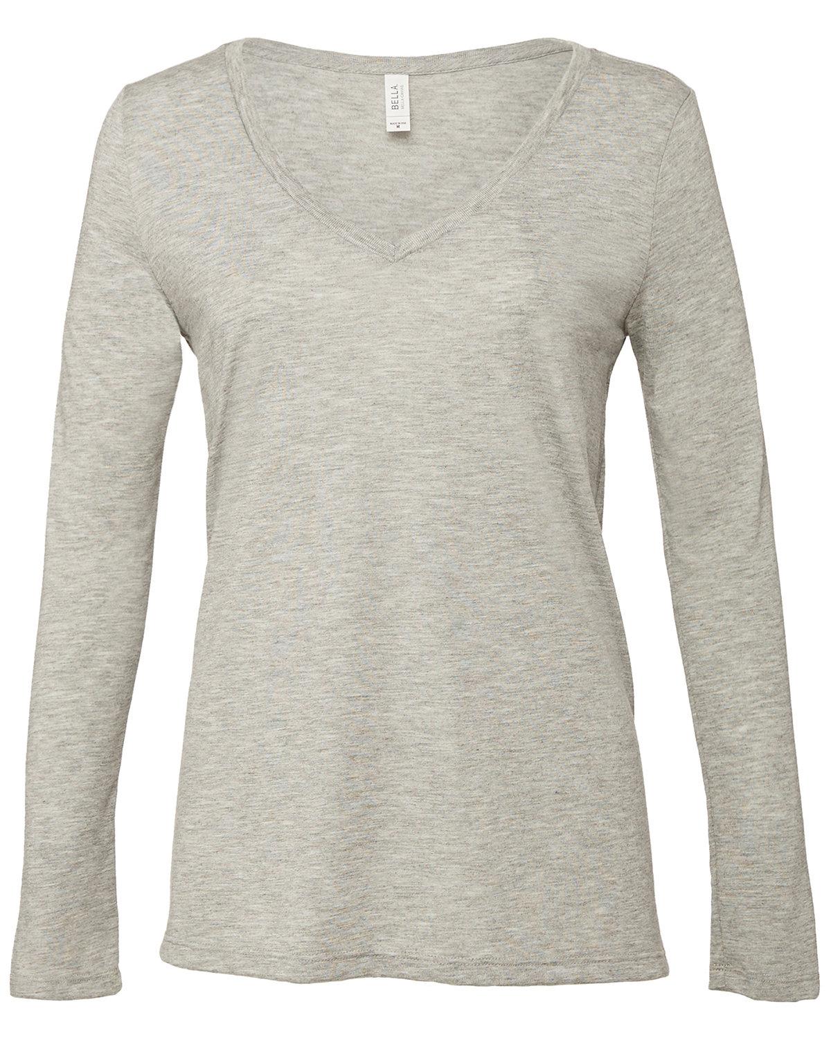 Image for Ladies' Flowy Long-Sleeve V-Neck