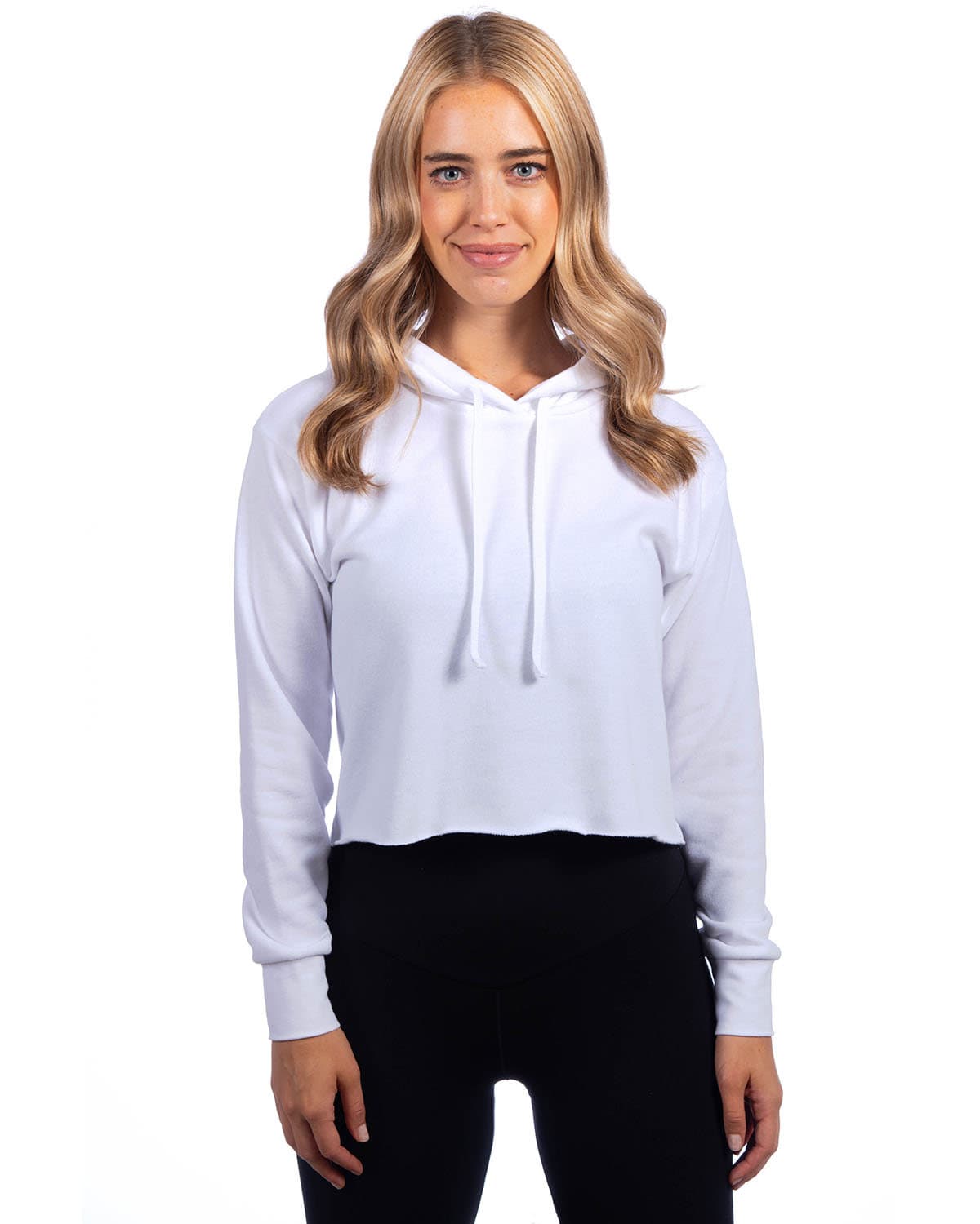 Image for Ladies' Cropped Pullover Hooded Sweatshirt