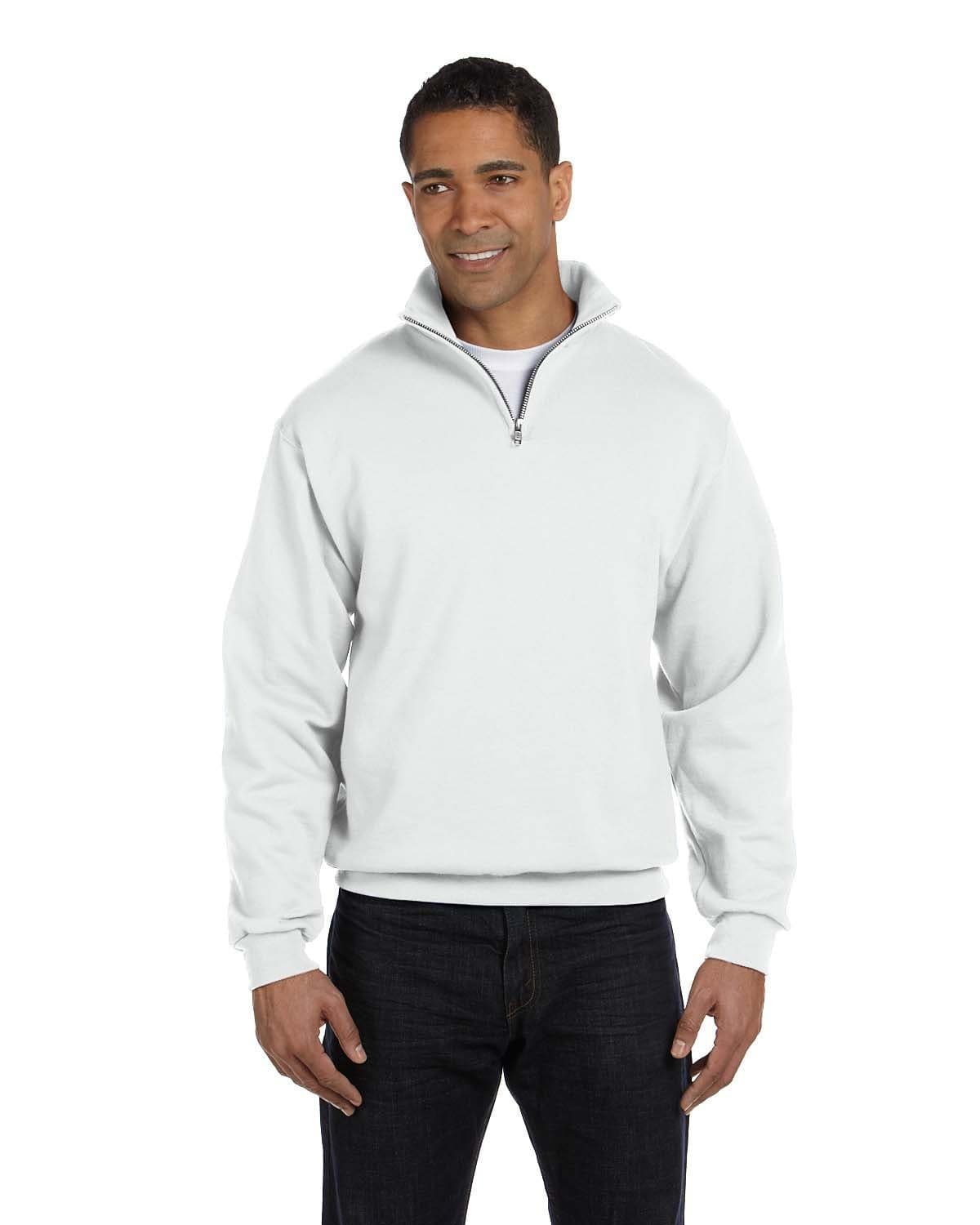 Image for Adult NuBlend® Quarter-Zip Cadet Collar Sweatshirt