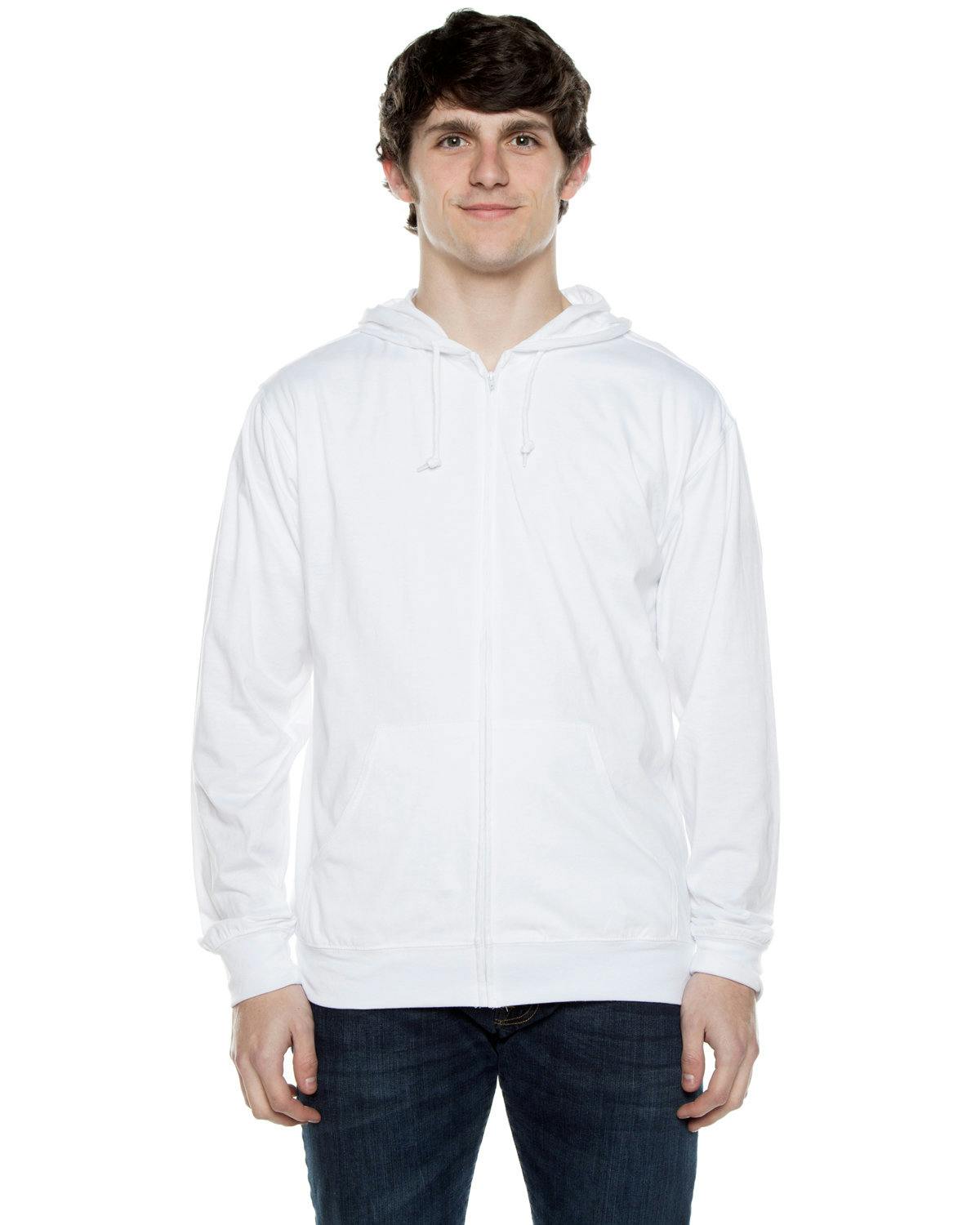 Image for Unisex Jersey Long-Sleeve Full-Zip Hooded T-Shirt