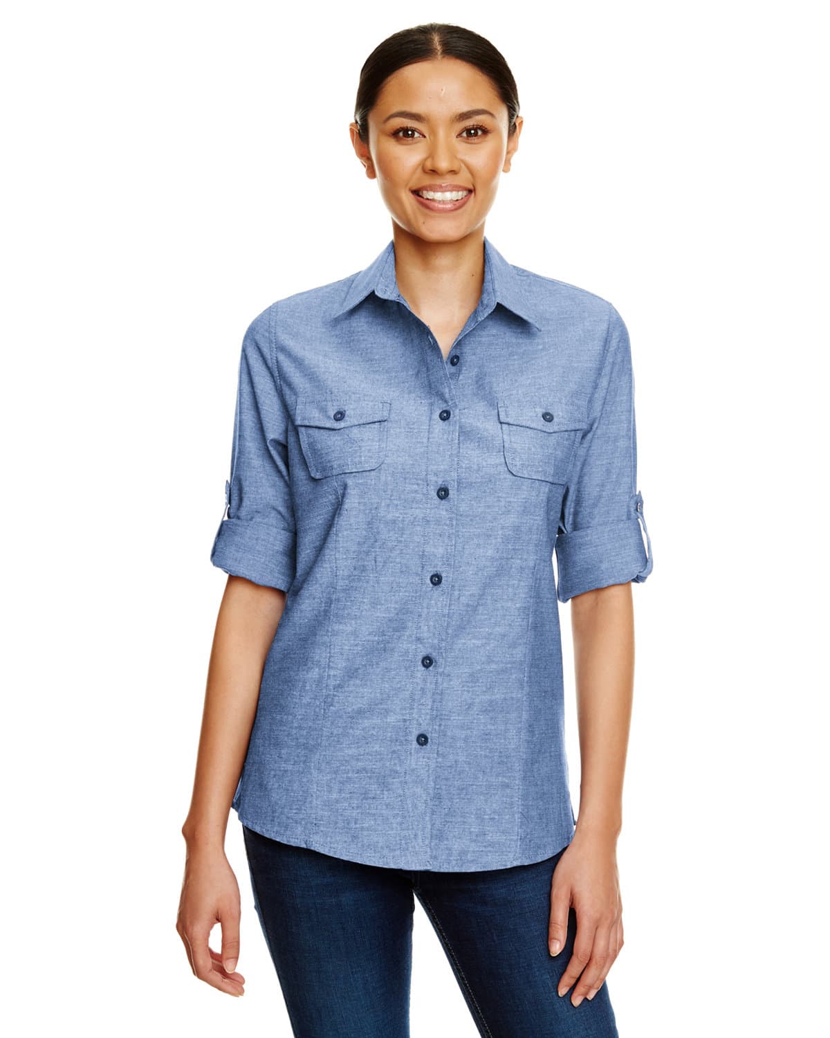 Image for Ladies' Chambray Woven Shirt