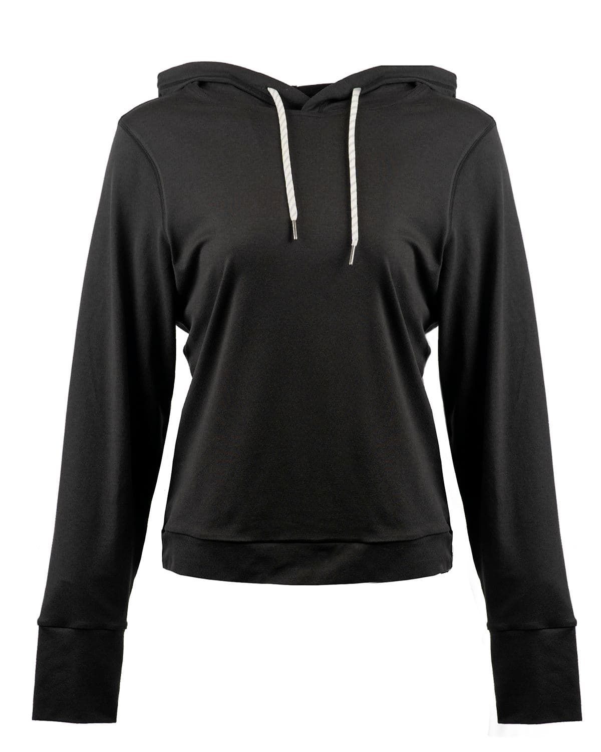 Image for Ladies' Modest Crop Hooded Sweatshirt