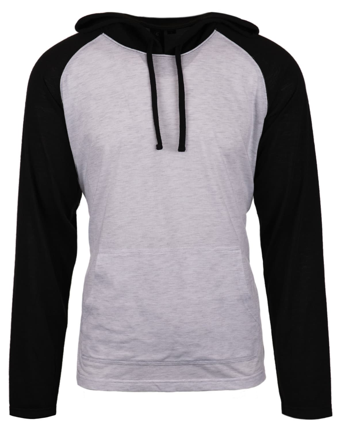 Image for Adult Raglan Sleeve Striped Jersey Hooded T-Shirt