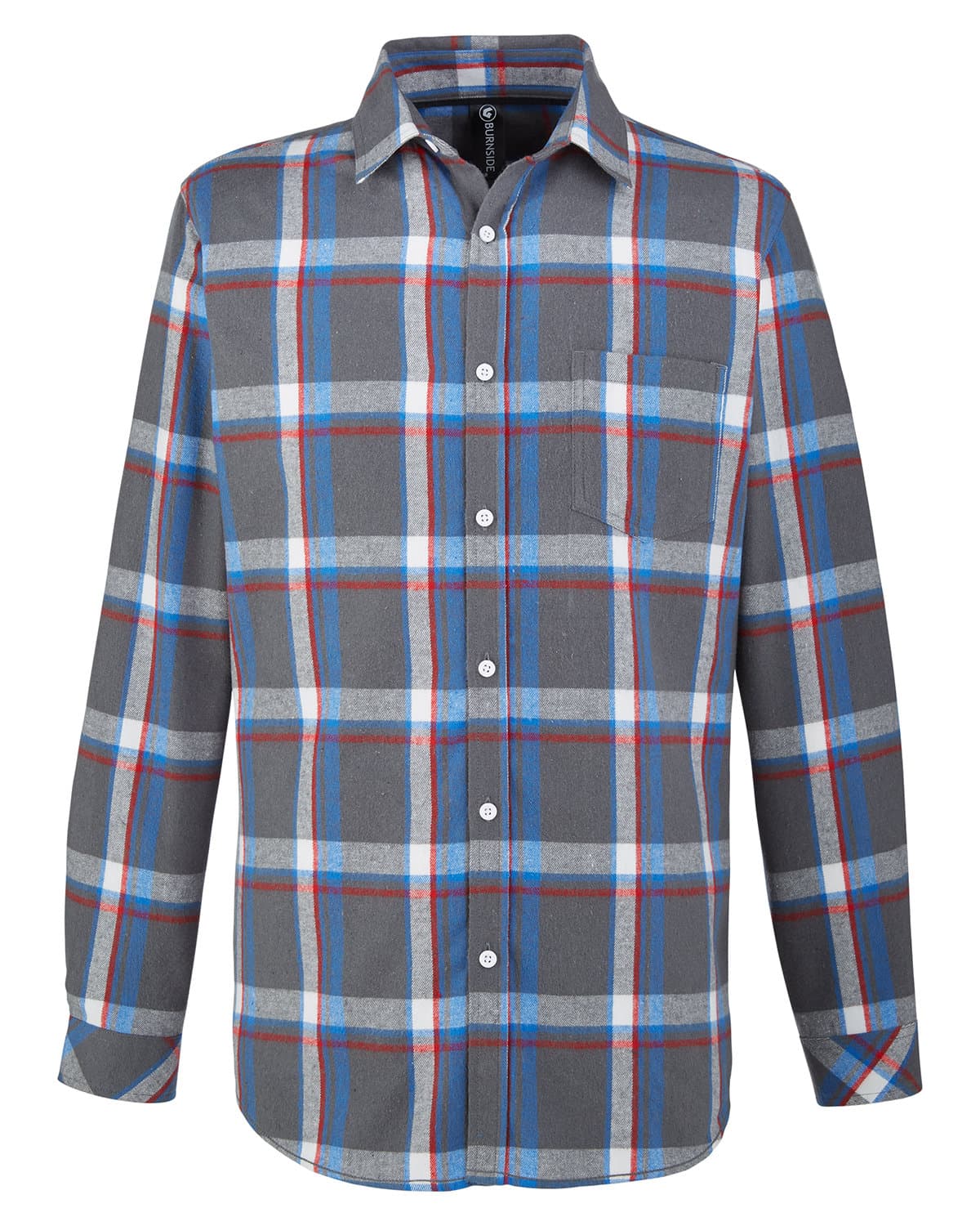 Image for Woven Plaid Flannel With Biased Pocket