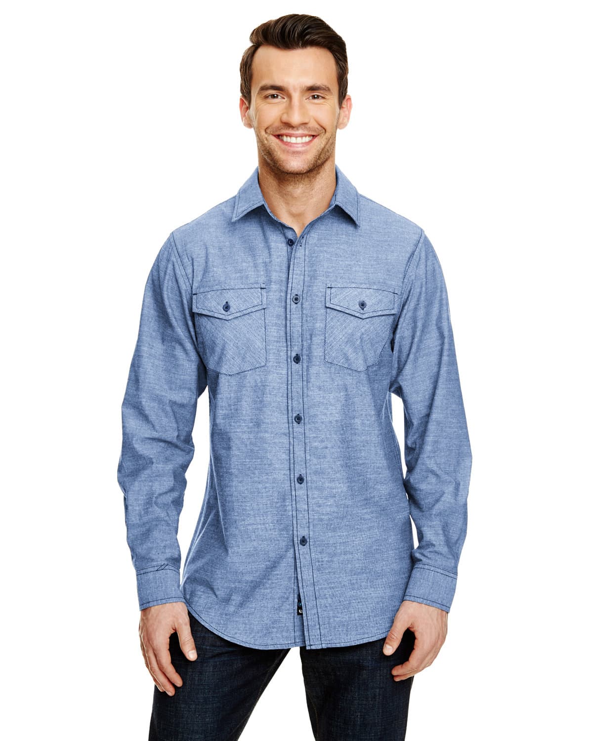 Image for Men's Chambray Woven Shirt