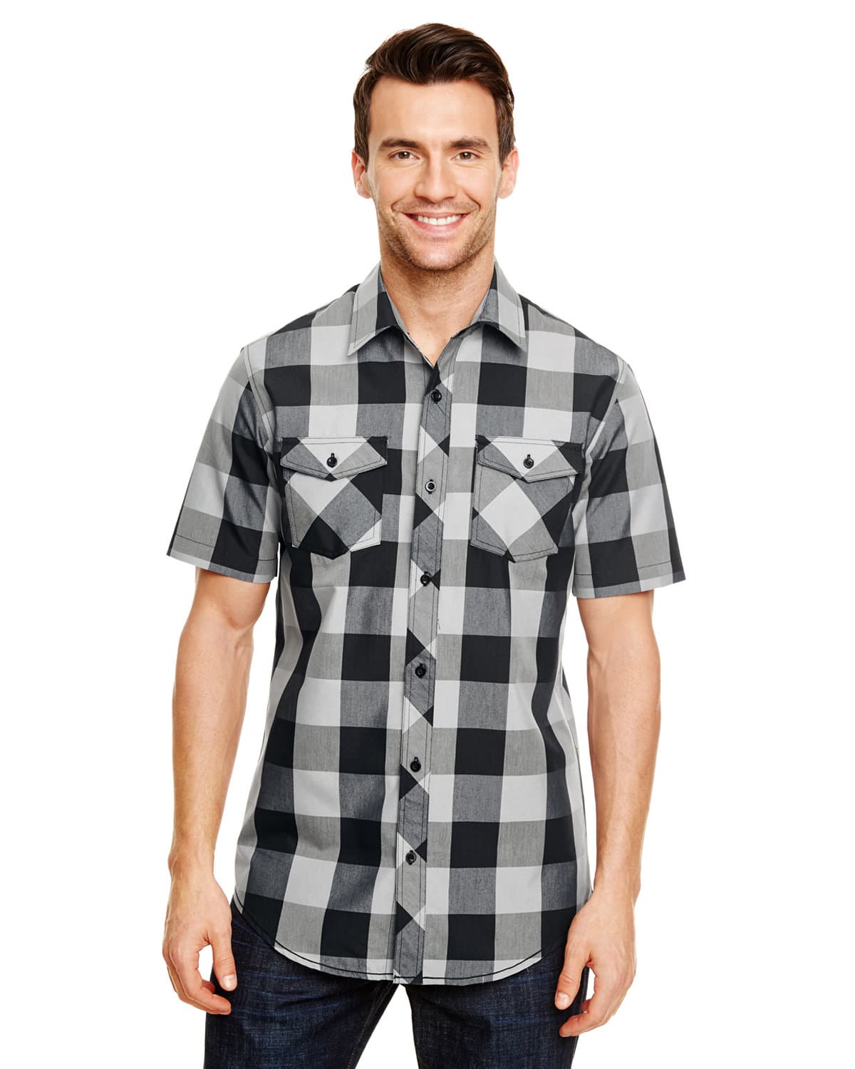 Image for Buffalo Plaid Short Sleeve Shirt - 9203