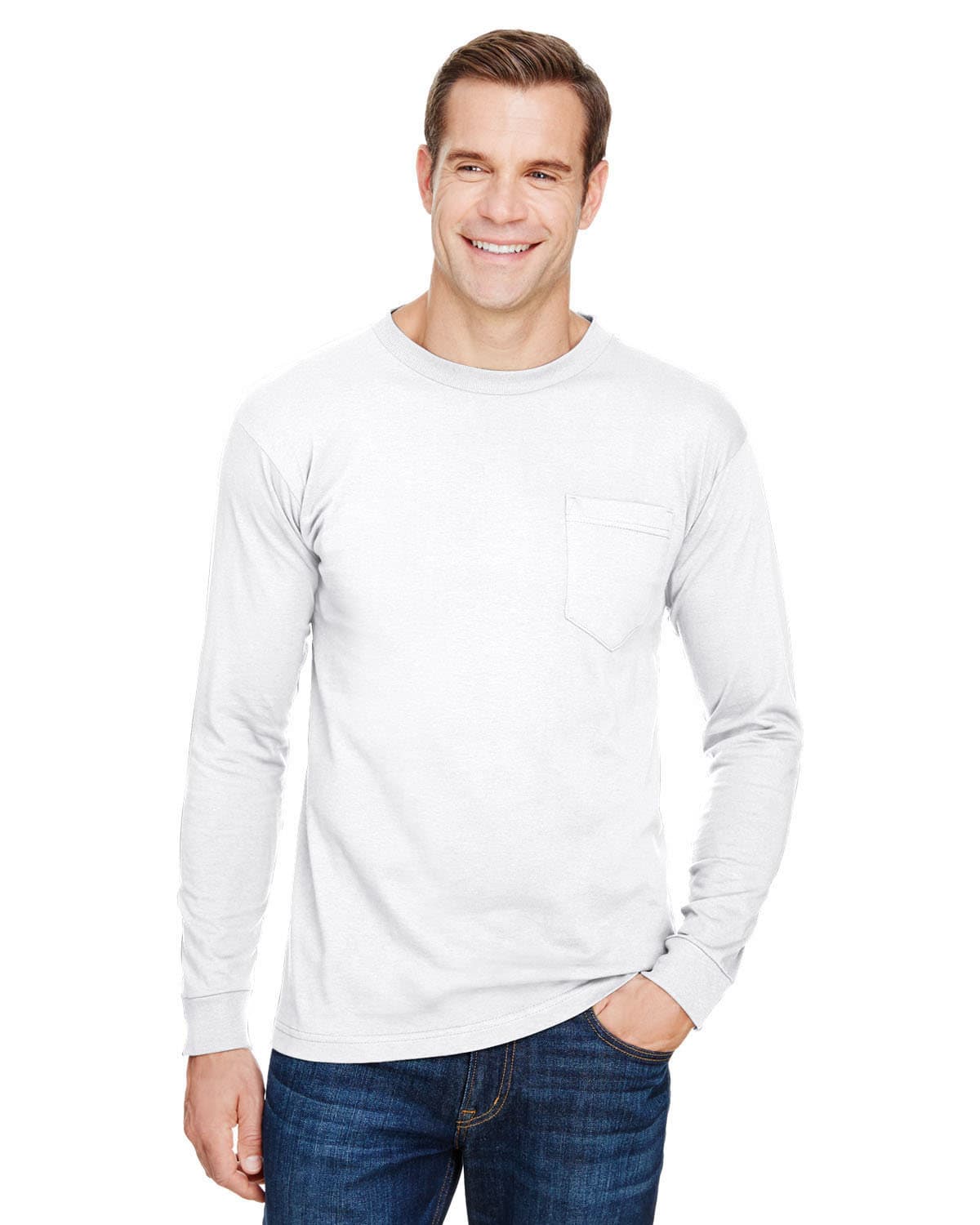 Image for Unisex USA Made Long-Sleeve Pocket T-Shirt