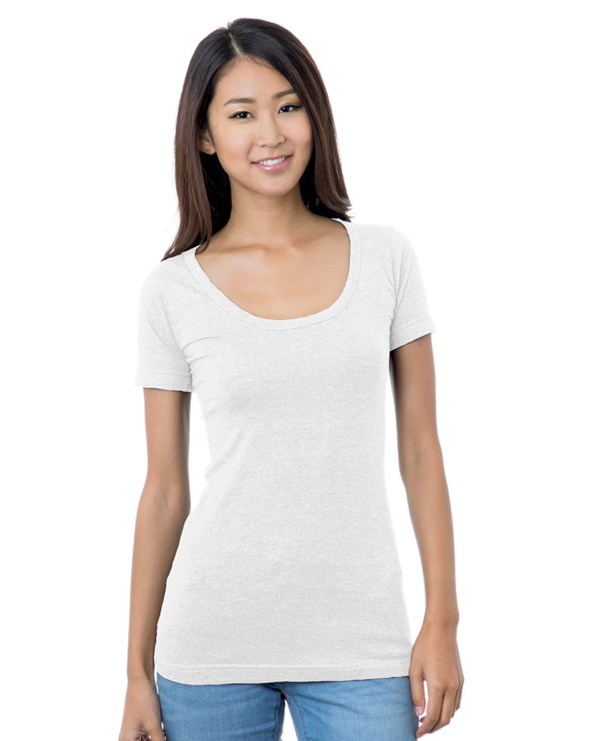 Image for Ladies' USA Made Wide Scoop Neck T-Shirt