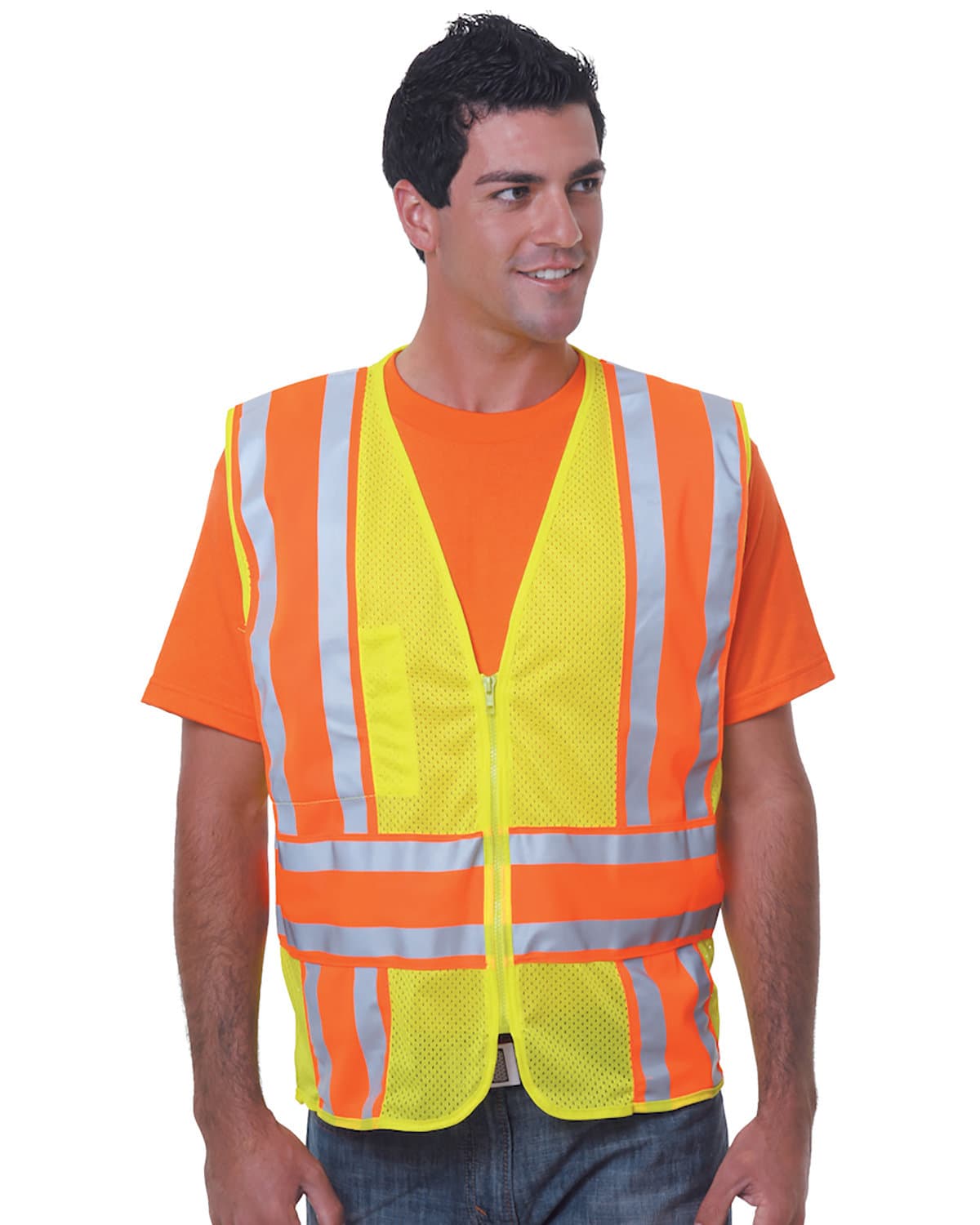 Image for Unisex USA Made Class 2, Level 2 ANSI High Vis Mesh Safety Vest