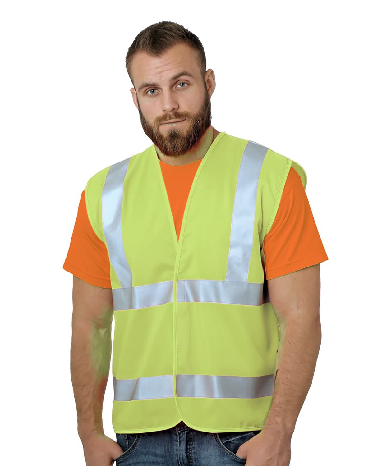 Image for Unisex USA Made Class 2 ANSI High Vis Economy Safety Vest