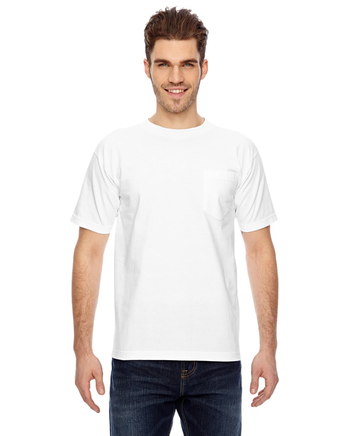Image for Unisex USA Made Heavyweight Pocket T-Shirt