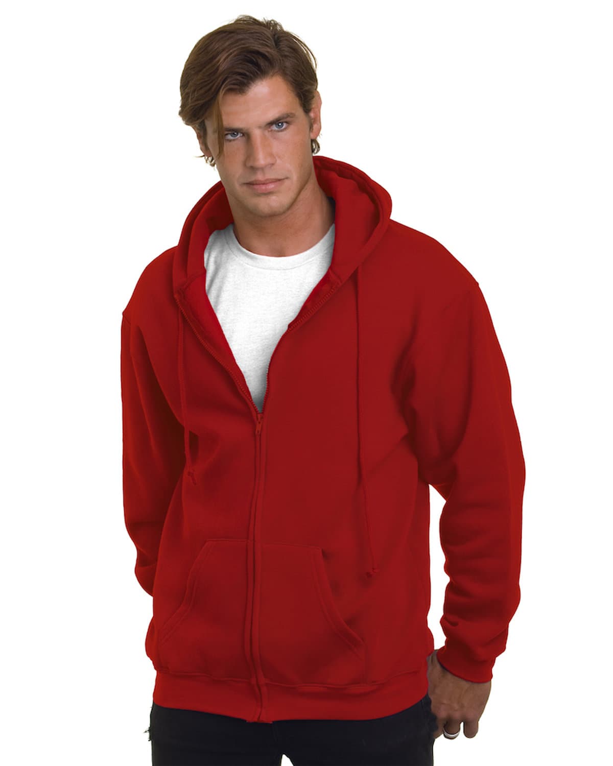 Image for Adult USA Made Full-Zip Heavyweight Hooded Sweatshirt