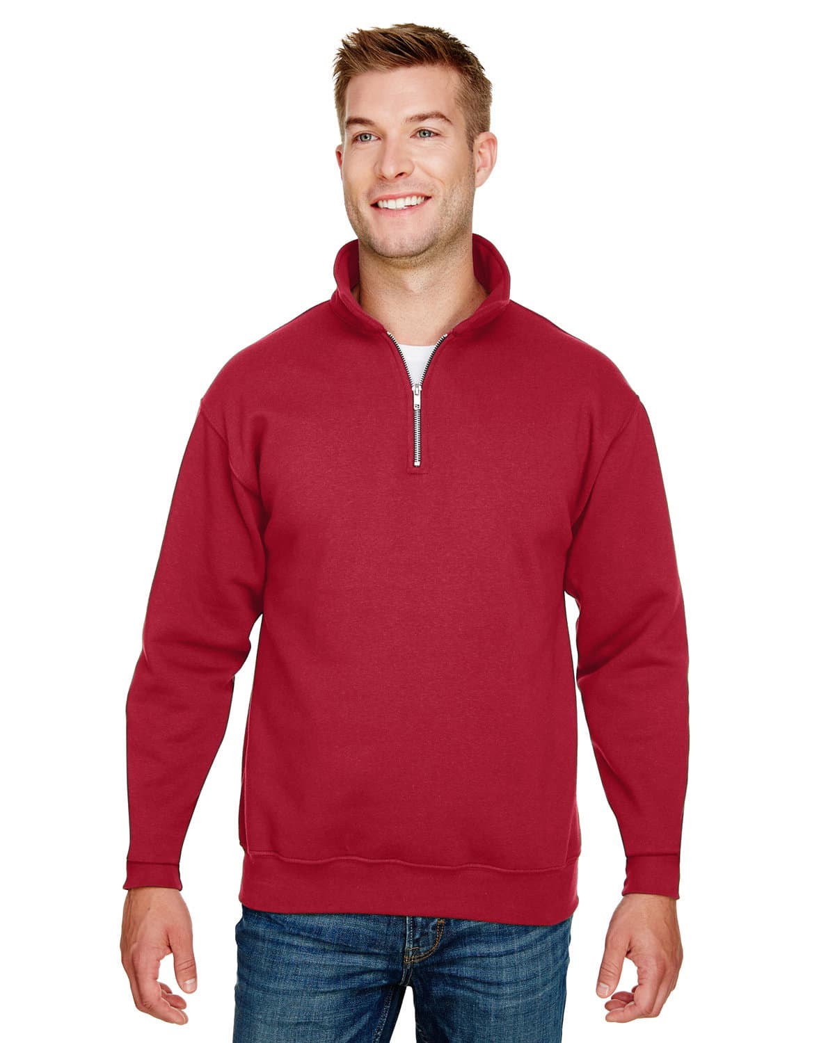 Image for Unisex USA Made Quarter-Zip Pullover Sweatshirt